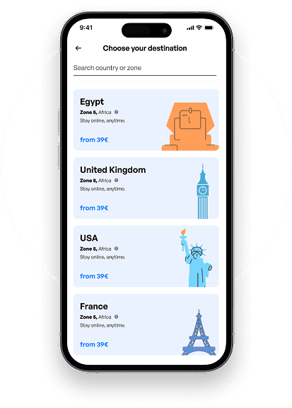 Choose your destination & plan